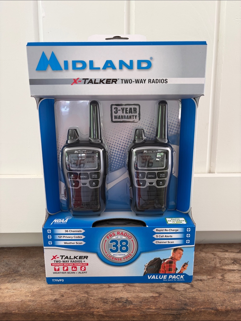 Brand NEW Midland X-Talker Two-Way Radios - Black (Pair)